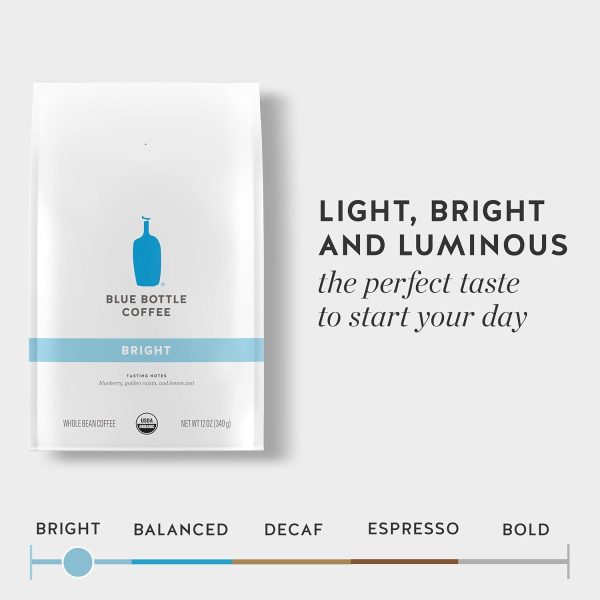 Blue Bottle Whole Bean Organic Coffee, Bright - Image 4